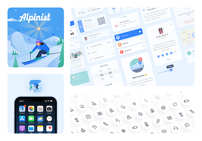 Next level ski and snowboarding experience. - Graphic Design