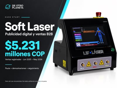 Publicidad digital y ventas consultivas B2B para Soft Laser - Advertising