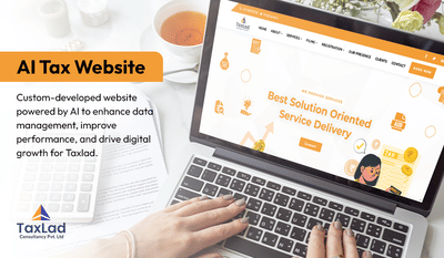 AI-Powered Website For Tax & Finance Services - Artificial Intelligence