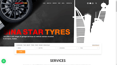 Luxury Website Design (Car Garage Services) - Creación de Sitios Web