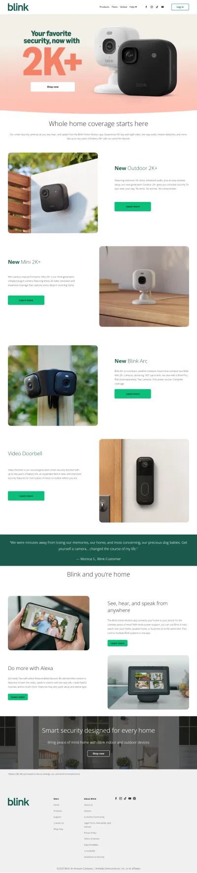 Home Security eCommerce Store Website Design - Website Creatie
