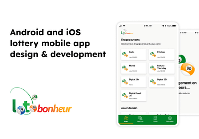 Android and iOS lottery mobile app development - Développement de Logiciel