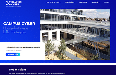 Campus Cyber Hauts de France - Webseitengestaltung