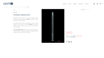 Light34 Lighting Company Website Development - Branding y posicionamiento de marca