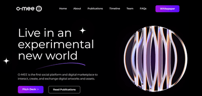 O-Mee - A Social Network For Web3 - Website Creation