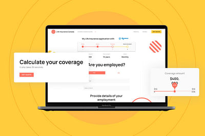 An intuitive site for a life insurance broker - Création de site internet