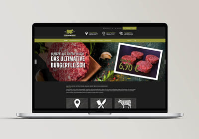 Web-Design & Online-Shop Fleischgeniesser - Webseitengestaltung