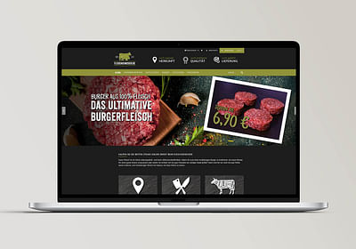 Web-Design & Online-Shop Fleischgeniesser - Creación de Sitios Web