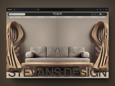 Web Design template E-commerce design furniture - Création de site internet