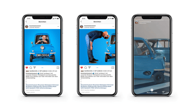 Dwergauto's op ware grootte - Reclame