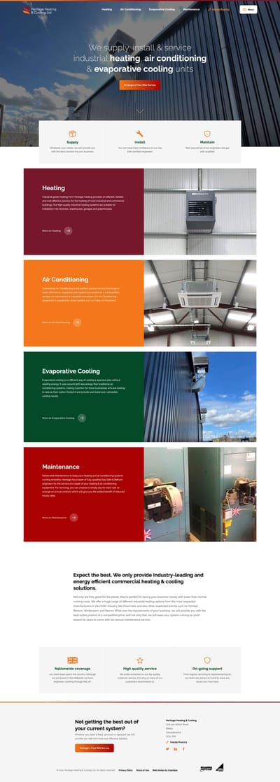 Heritage Heating - Digital Strategy