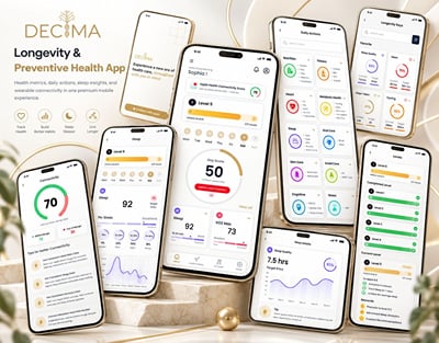 DECIMA – AI-Powered Longevity, Preventive Health App - Application mobile