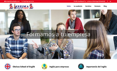 Diseño web Academia de inglés local - Creación de Sitios Web