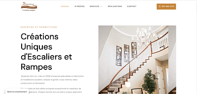 Création du site web de Boiseries Sem - SEO