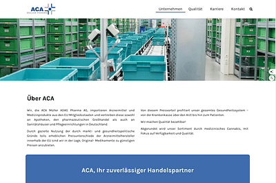 ACA Müller - Webseitengestaltung
