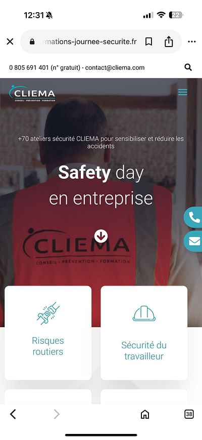 Refonte de site : Cliema - Création de site internet