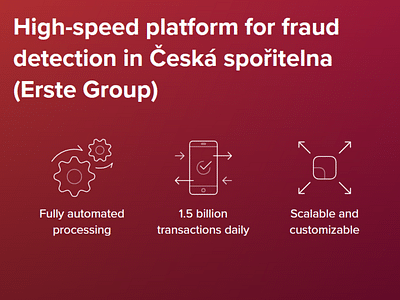 High-speed platform for fraud detection - Artificial Intelligence