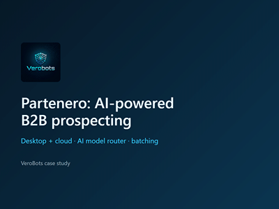 Partenero: AI-powered B2B prospecting - Artificial Intelligence