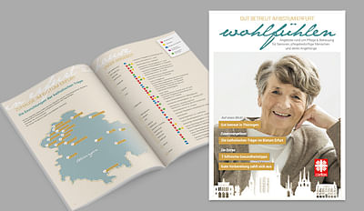 Mitarbeiter-Magazin für die Caritas-Altenpflege - Grafikdesign