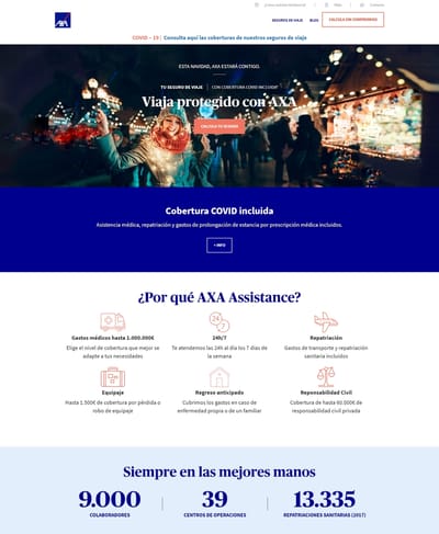 SEO para AXA Assistance - Digital Strategy