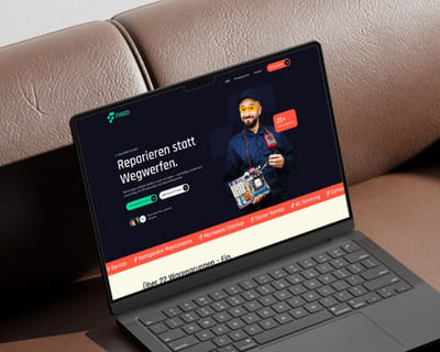 Colour-smart landing for a circular electronics brand - Ergonomie (UX/UI)