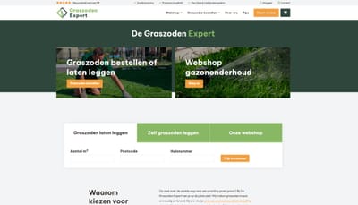 Graszoden Expert: Webshop met unieke calculator - E-commerce