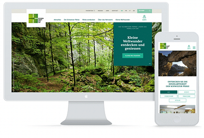 Website Swiss Parks Network - Creación de Sitios Web