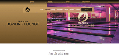 Bowling Webdesign & lokales SEO - Webseitengestaltung