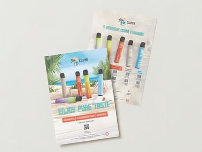 Cubar E-Zigaretten Grafik Design - Grafikdesign