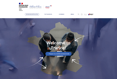 Business France - Welcome to France - Création de site internet