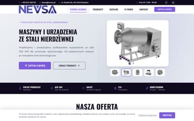 NEVSA - stainless steel machinery for food industry - E-commerce
