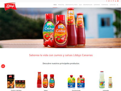 Web de Libby's Canarias - Création de site internet