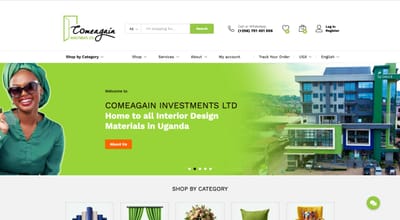 Website Development For Comeagain Investments Ltd - Social Media