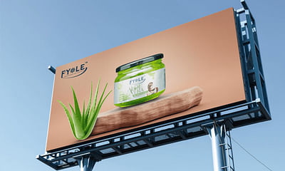 Hoarding Banner Design for Beauty Care Company - Diseño Gráfico