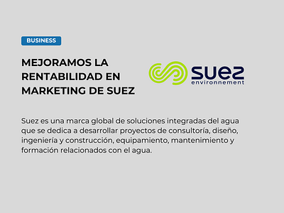 Mejora de la Rentabilidad en Marketing de Suez - Digital Strategy