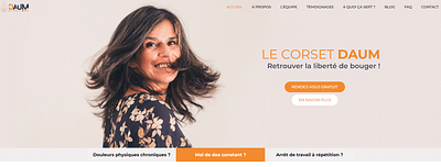 Website & branding Corset Daum - Website Creation
