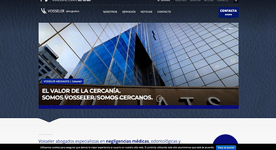 Website for a lawyer's company - Creación de Sitios Web