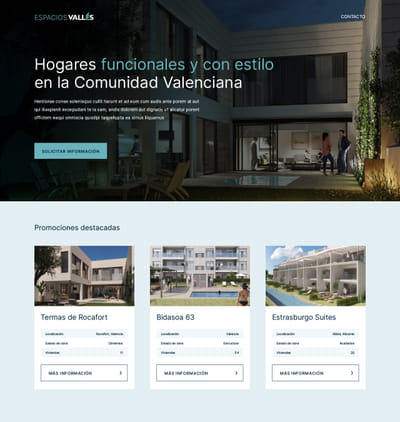 Espacios Vallés - Creación de Sitios Web