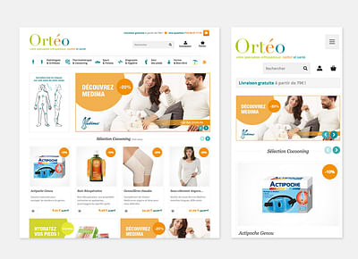 Site e-commerce Ortéo - E-commerce