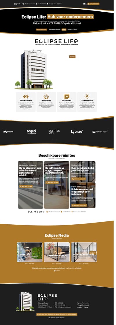 Nieuwe website gebouwd voor Eclipse-life.nl - Website Creatie