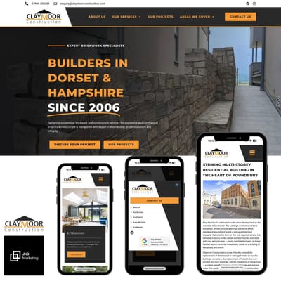 Claymoor Construction Website - Website Creation