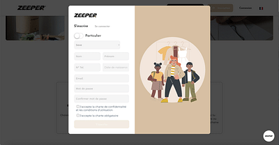 Zeeper io - Web Application