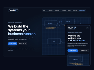 Ownly Digital website - Website Creation