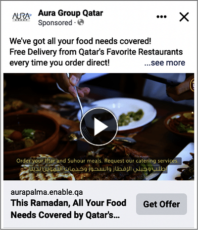 Aura Group - Restaurant Orders from Social Media - Content Strategy
