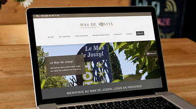Création site web - Le Mas de Jossyl - Digital Strategy