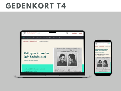 Gedenkort T4 - Ergonomie (UX/UI)