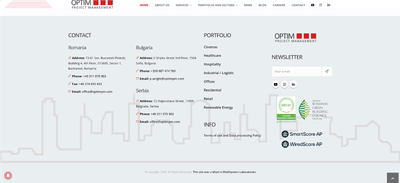 Presention Site for a Contruction Company - Creación de Sitios Web