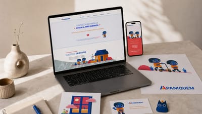 Apaniquem — brand & digital platform for a children's charity - Website Creatie
