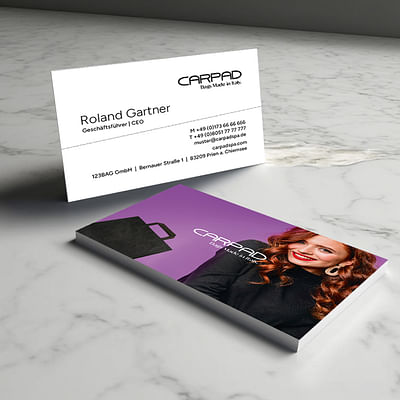 Business Card 123 Bag GmbH (CARPAD D-A-CH)) - Grafische Identität