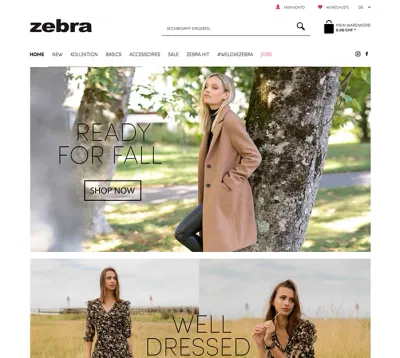 Onlineshop für Schweizer Modegigant - Webanwendung